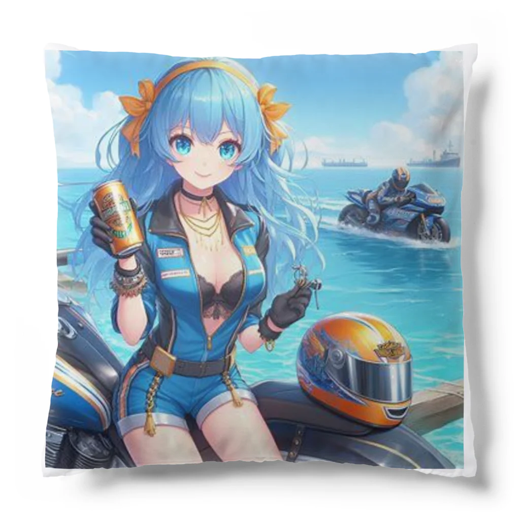 「ワンダーワールド」のアメリカンスタイルのバイク❣️ Cushion