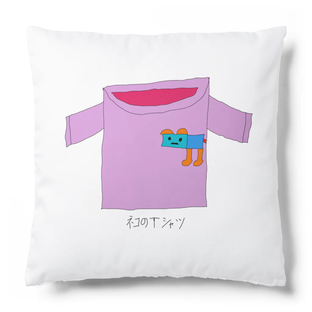 といろのわのネコのTシャツ（ピンク） クッション