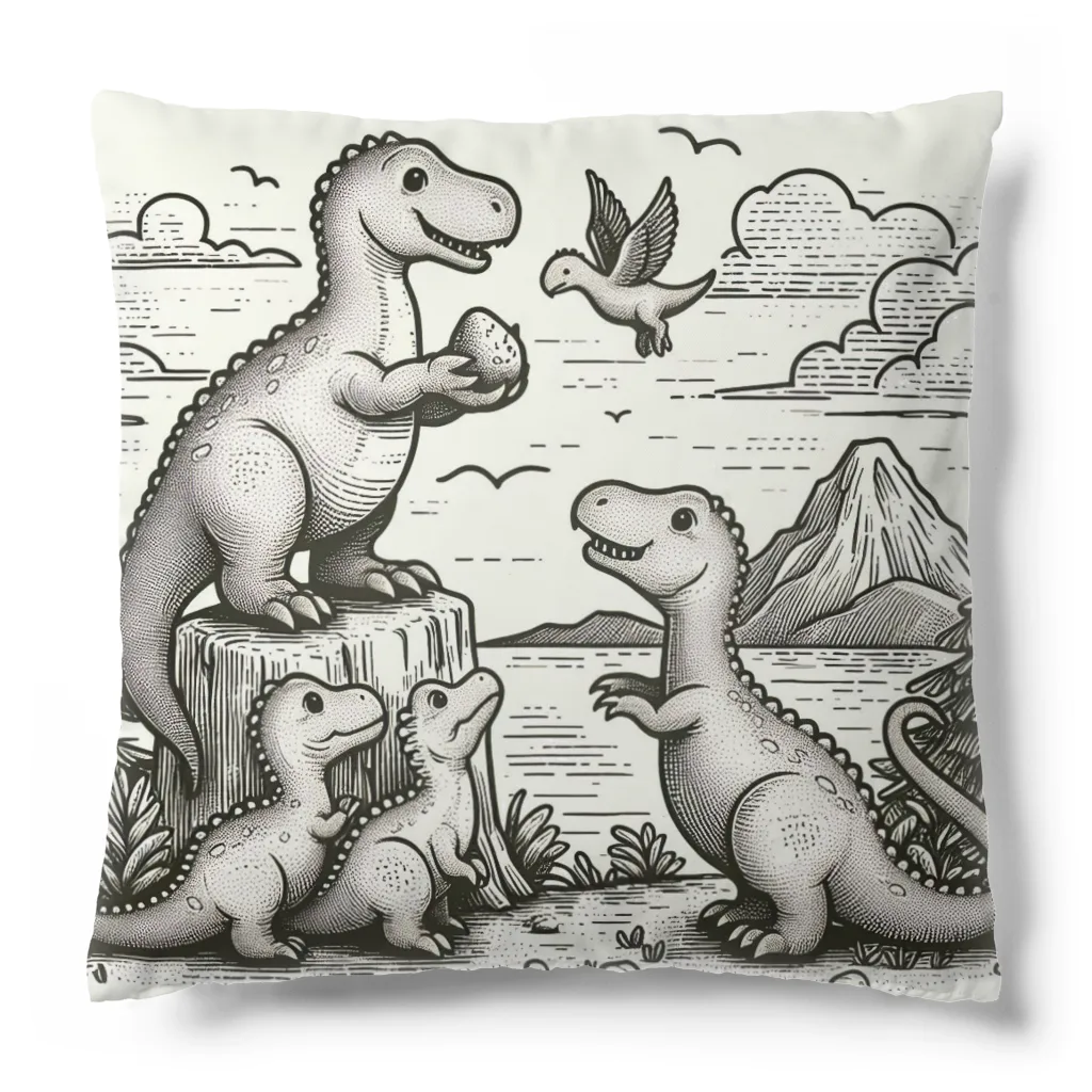 dinaso_sのティラノサウルスの家族 Cushion