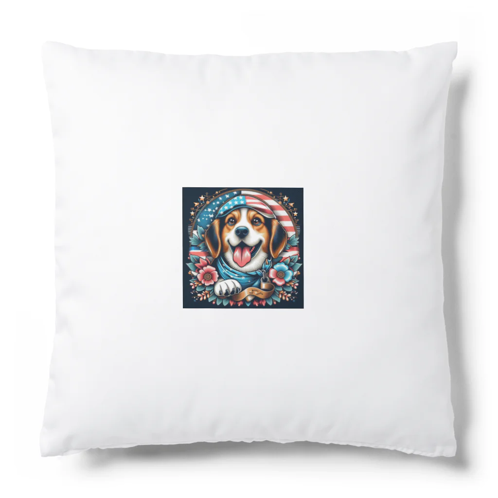 a.t.storeのアメリカンな犬 Cushion