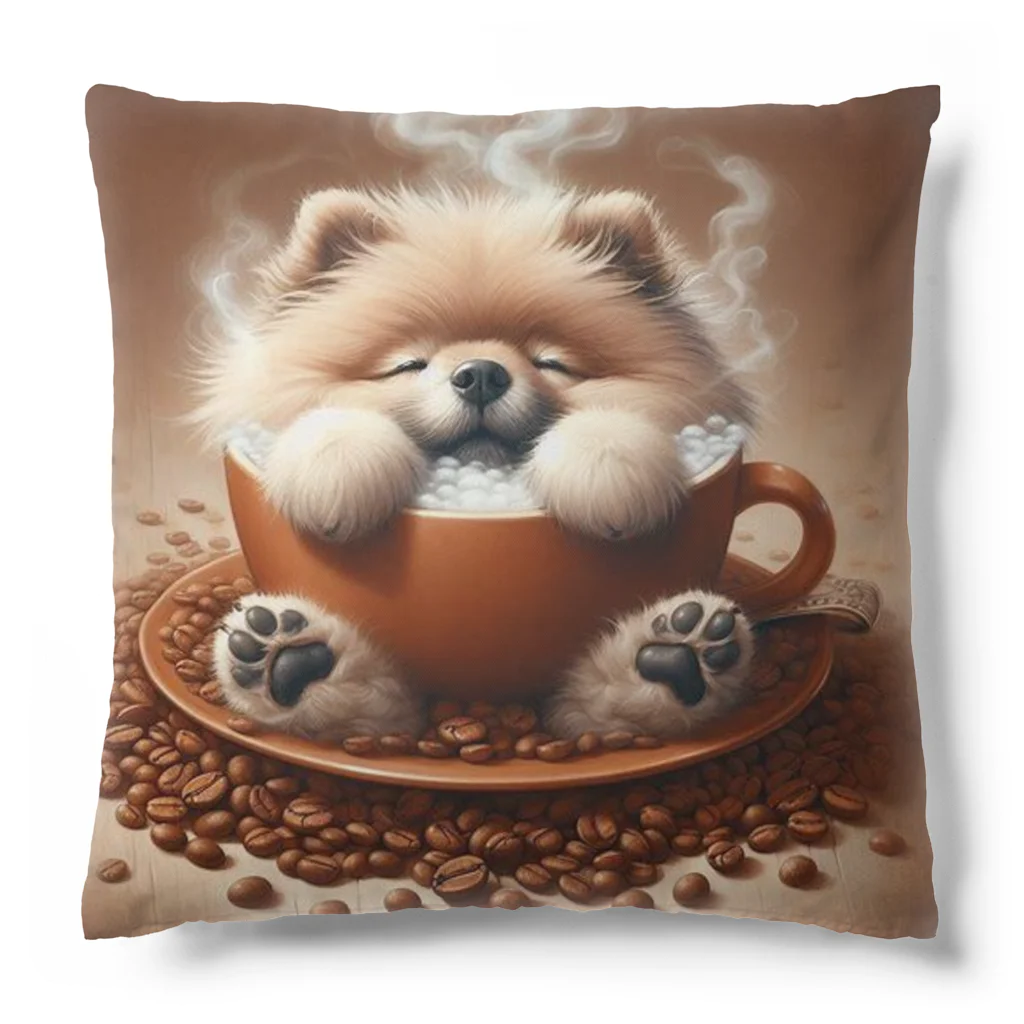 カフェイン中毒のカフェイン犬 Cushion