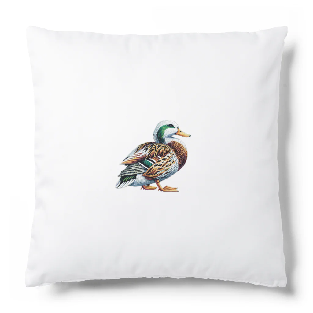 Pixel Art Goodsのカモ（pixel art） Cushion