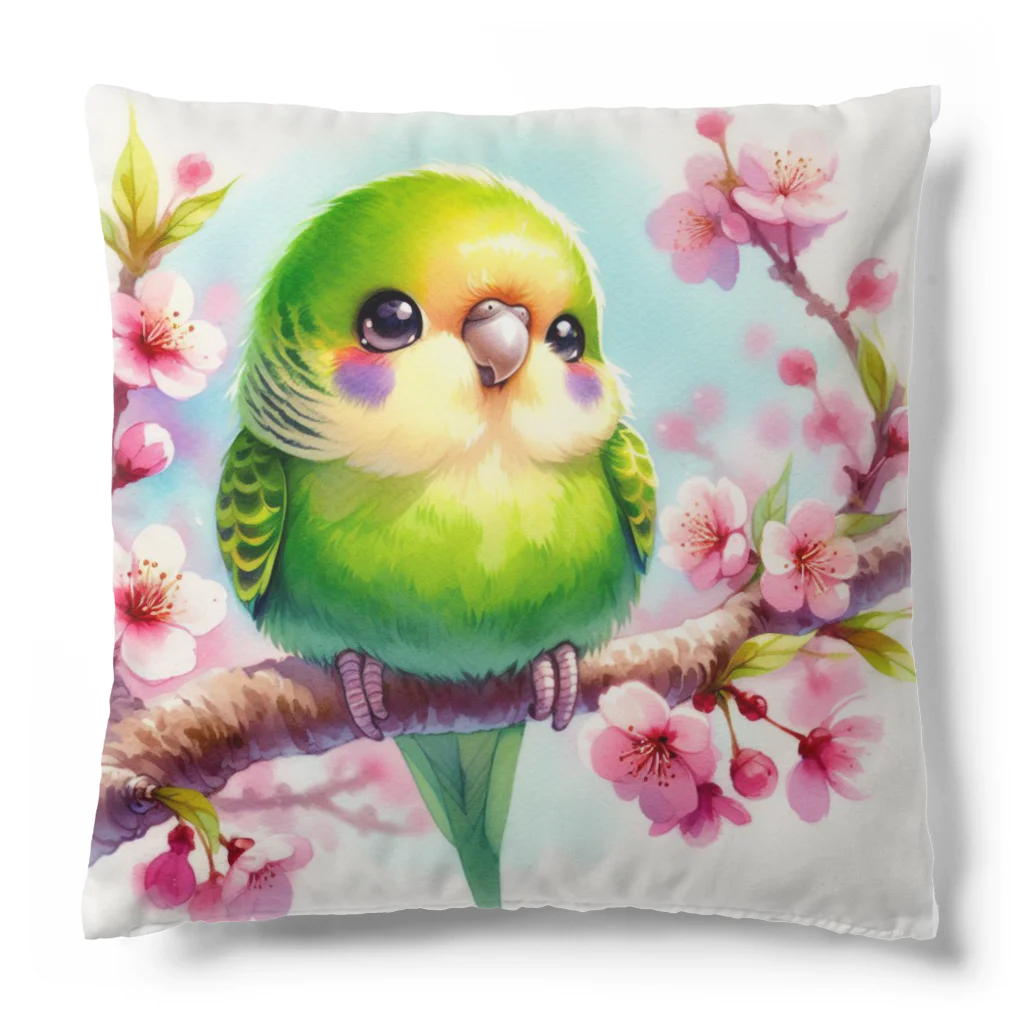 ぷっくりショップのオカメインコのひととき Cushion