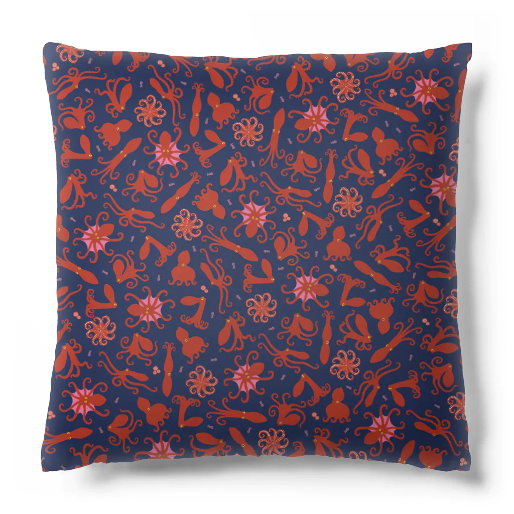 oba:obaの蛸がいっぱい Cushion