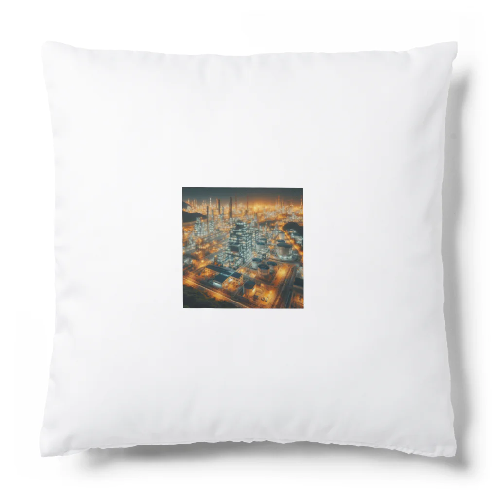 hamanakoの工場夜景の光 Cushion