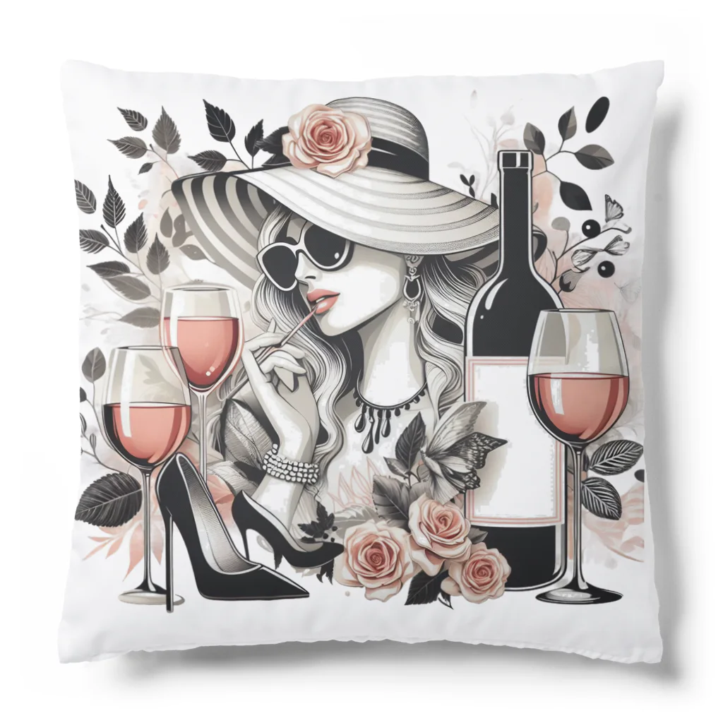 MOONY'S Wine ClosetのElegant Wine Evening Cushion