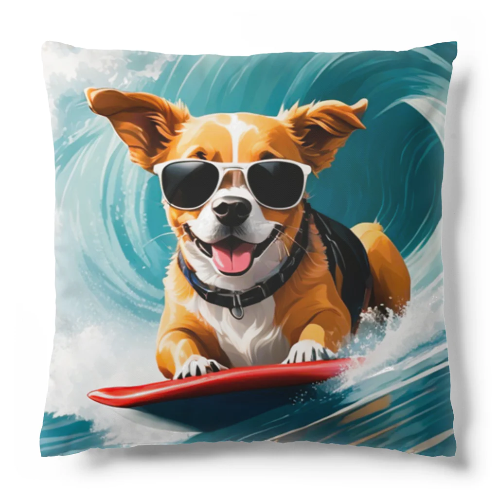 studio eizoのおいら波乗り🐕犬サーファー🏄 Cushion