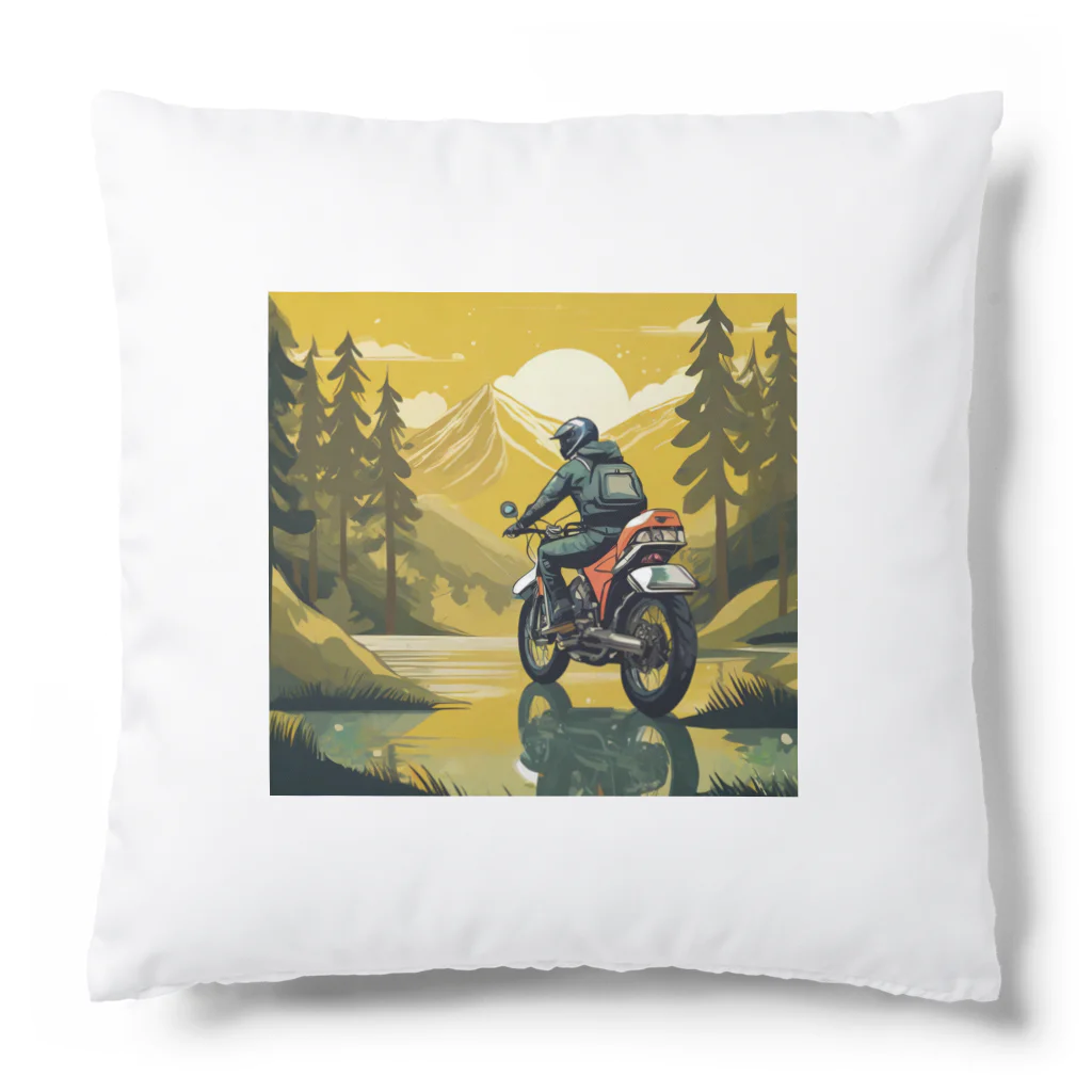 shime_savaの旅するバイカー Cushion