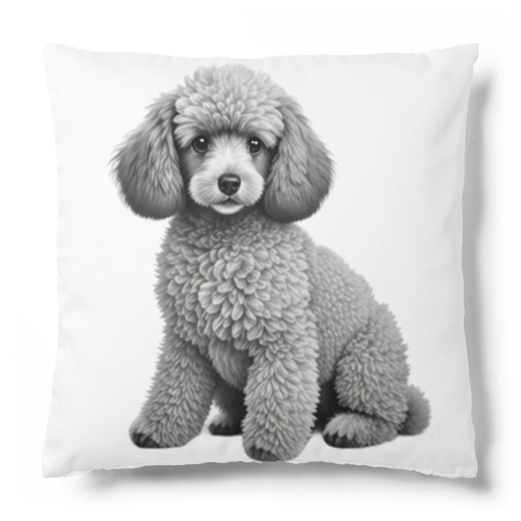 きほんてきにはものと～んのトイプードル Cushion