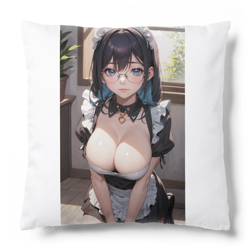 美少女学院の黒髪美少女　美鈴ちゃん　メイド Cushion