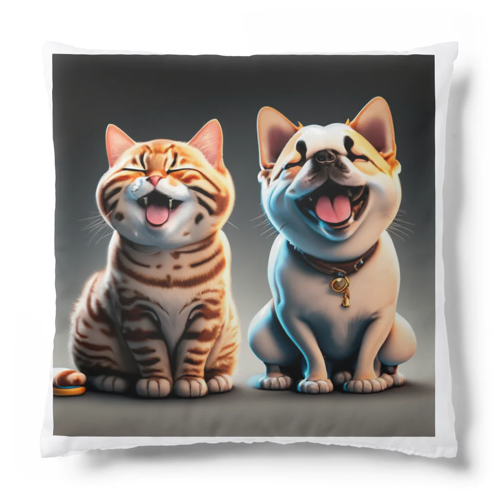 musashiyaのご機嫌な猫と犬 Cushion