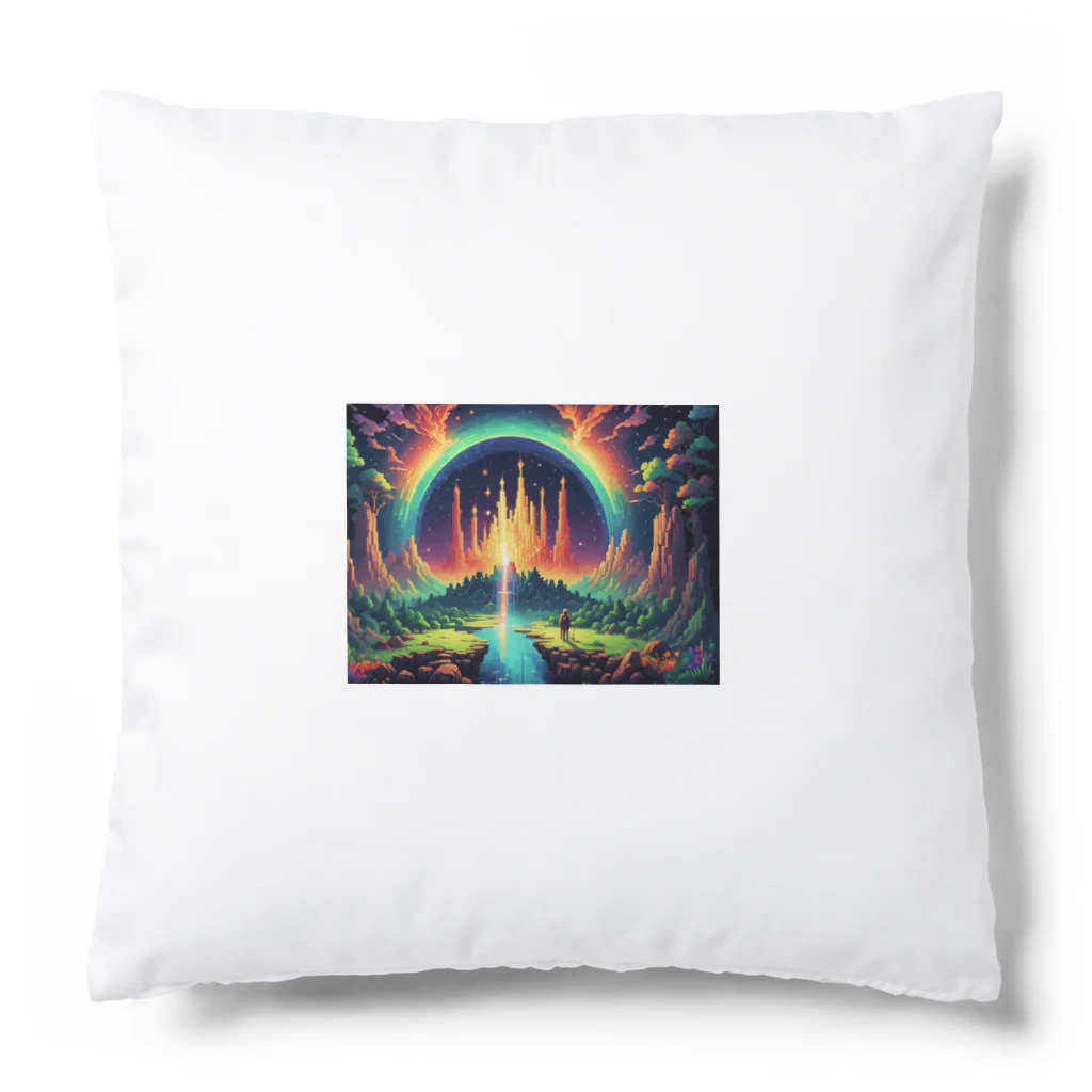 Oshiboriの虹ドット絵 Cushion