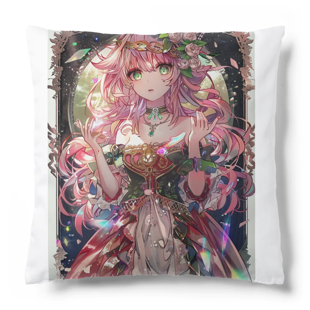 シロクマペンギンのローズプリンセス（プレミアムバージョン） Cushion