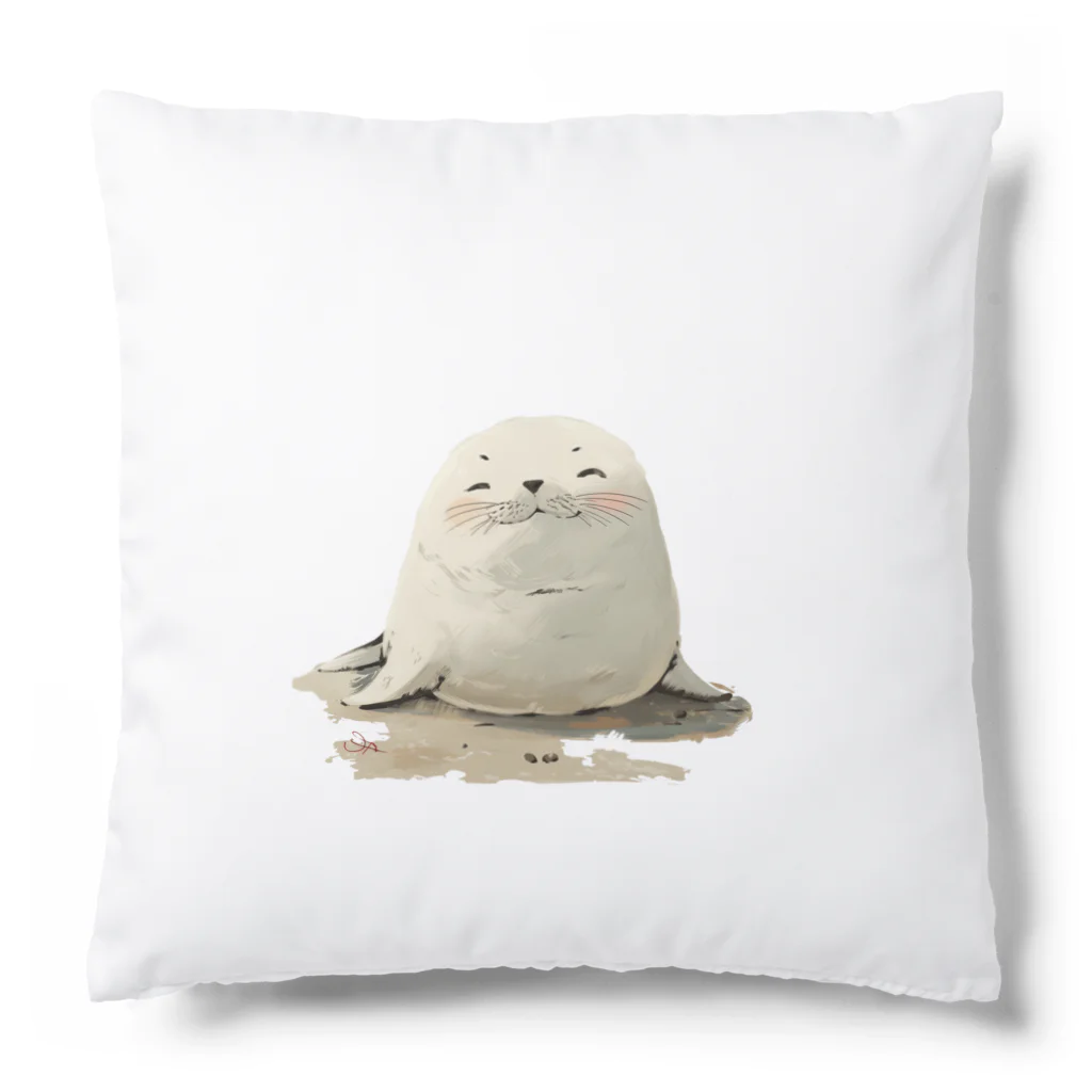 ronstr_のにっこりアザラシ Cushion