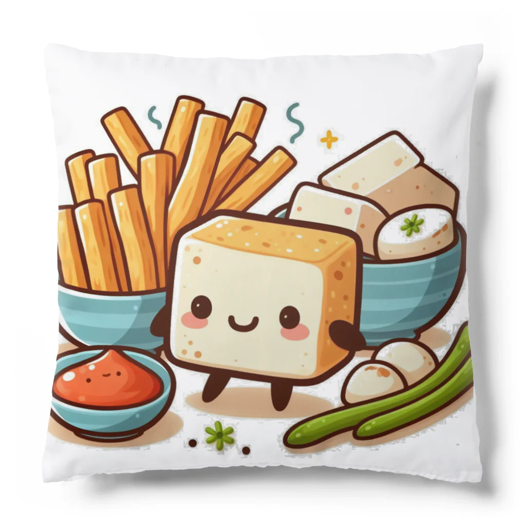 shalify53の揚げ豆腐ちゃん Cushion