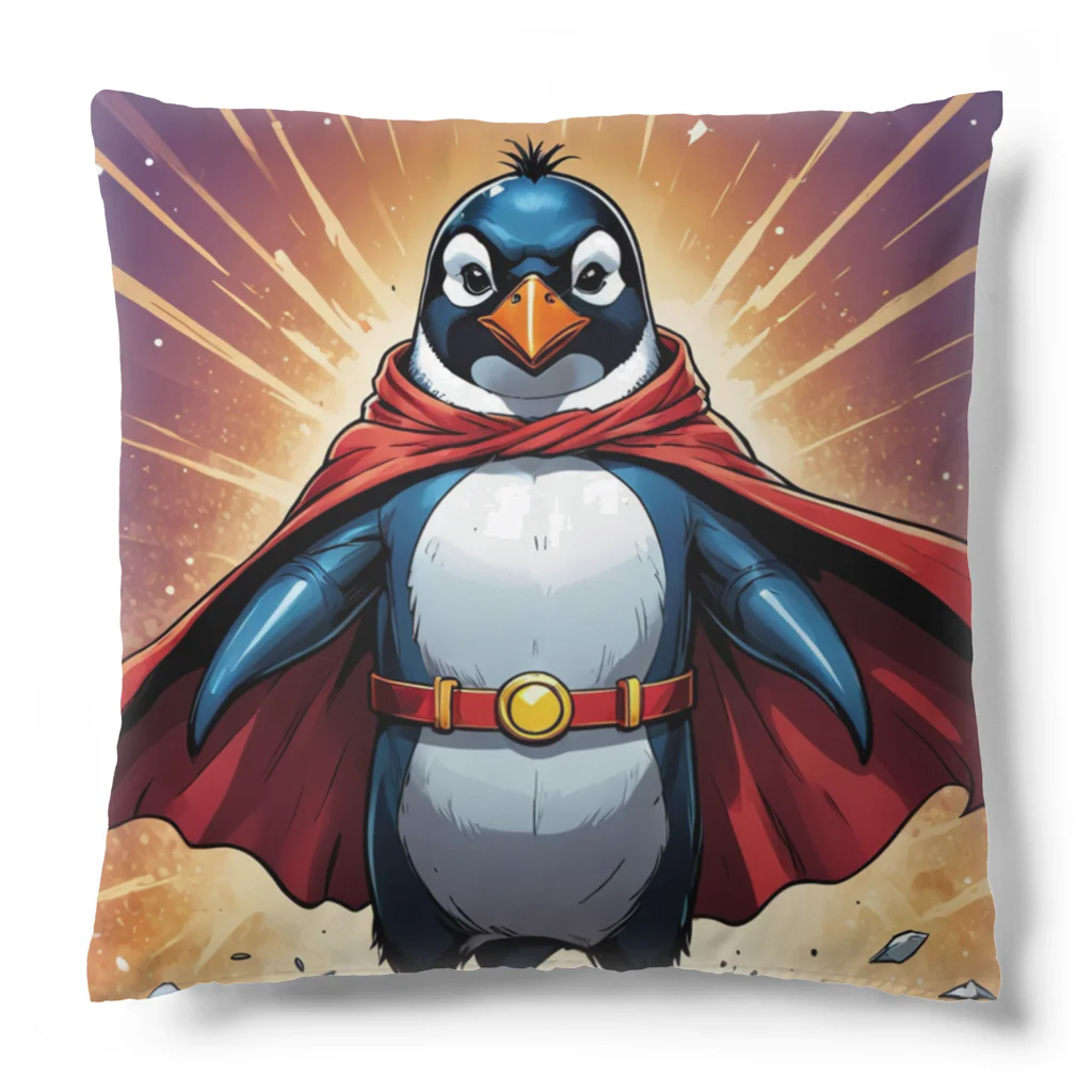 pen.のペンギンのヒーロー登場！ Cushion