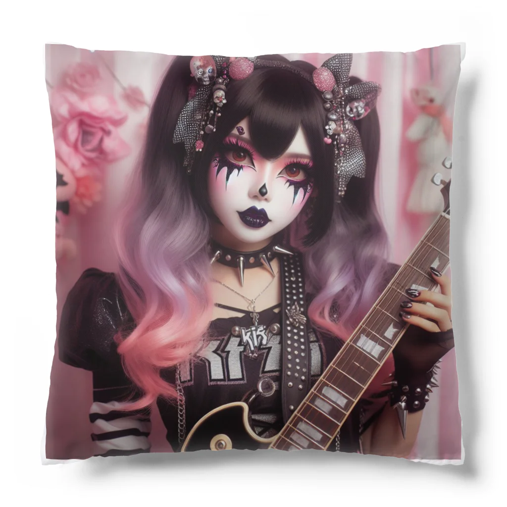 悪魔キャンディの「闇夜のギターヒロイン」 Cushion