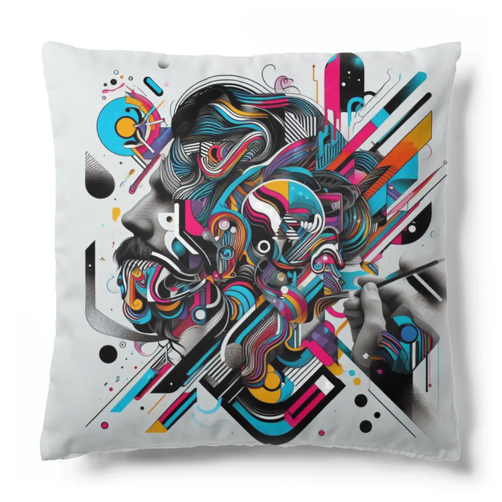 のだまクリエイターズらぼの近未来アート Cushion