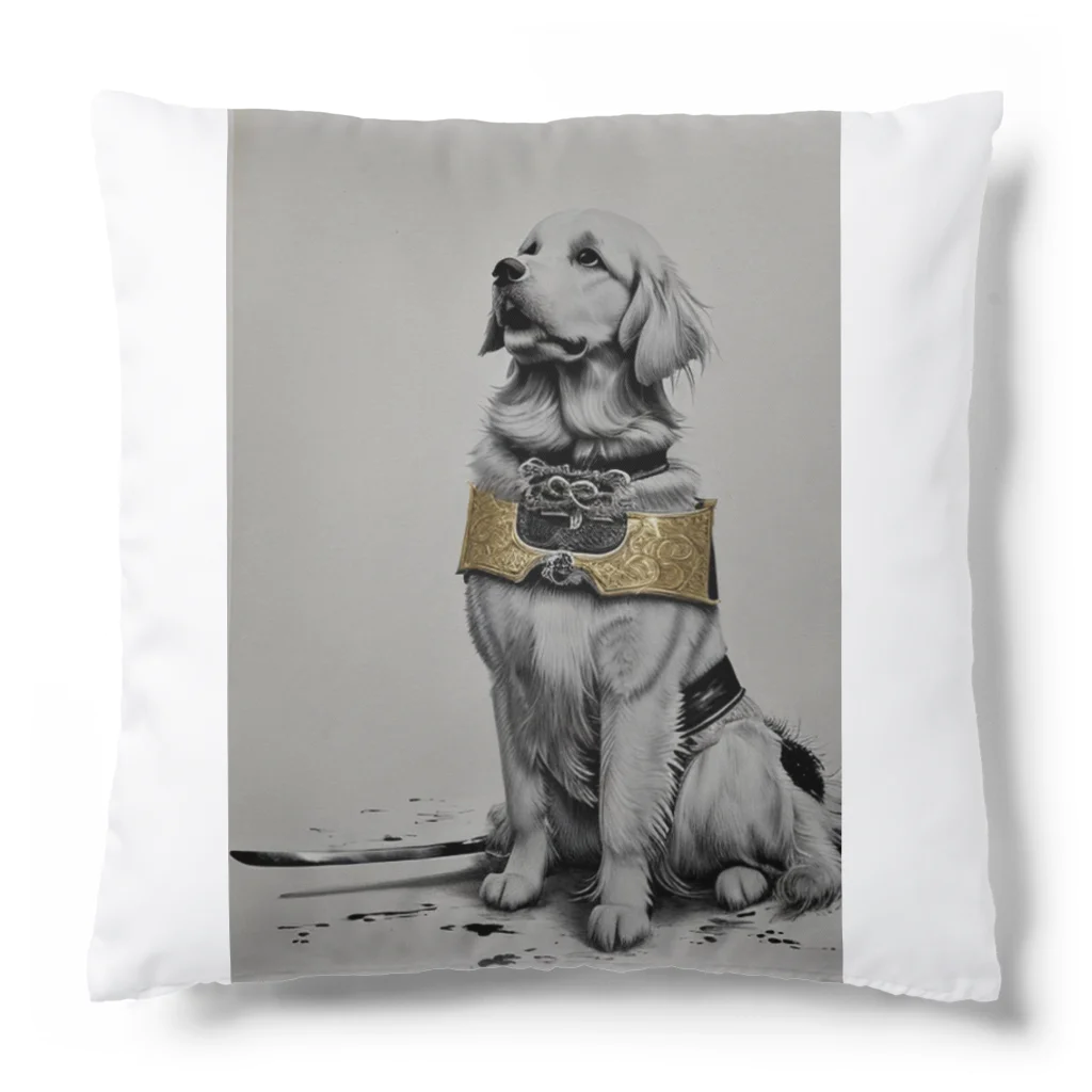 negitarou_shopのさむらい犬 Cushion