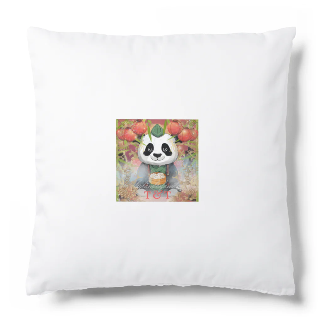 bigbamboofamilyのパンダの一休み　小籠包 Cushion