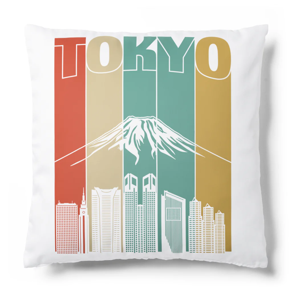 Stylo Tee Shopの東京と富士山 Cushion