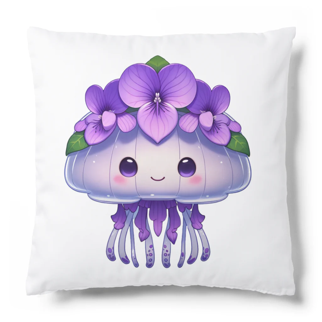 kimiyanの花くらげ　すみれちゃん2 Cushion