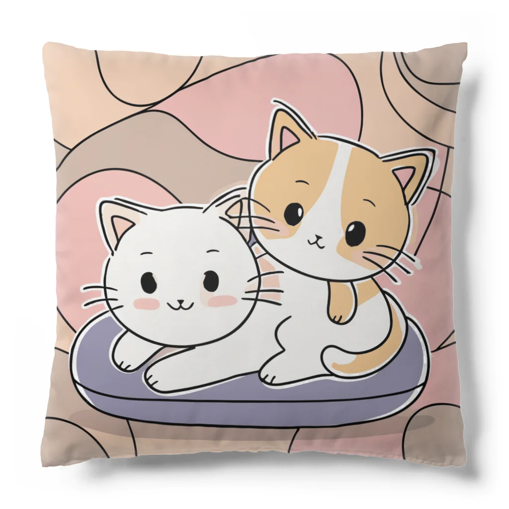 癒しの部屋🐾໒꒱の仲良しニャンコ🐈🐾 Cushion