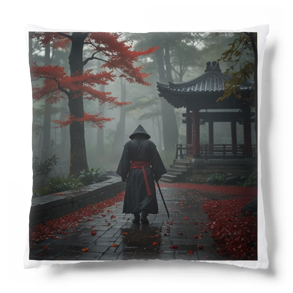 中村マコトの雨の中の侍2 Cushion