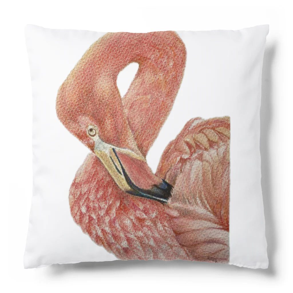 Shiho工房のフラミンゴ Cushion