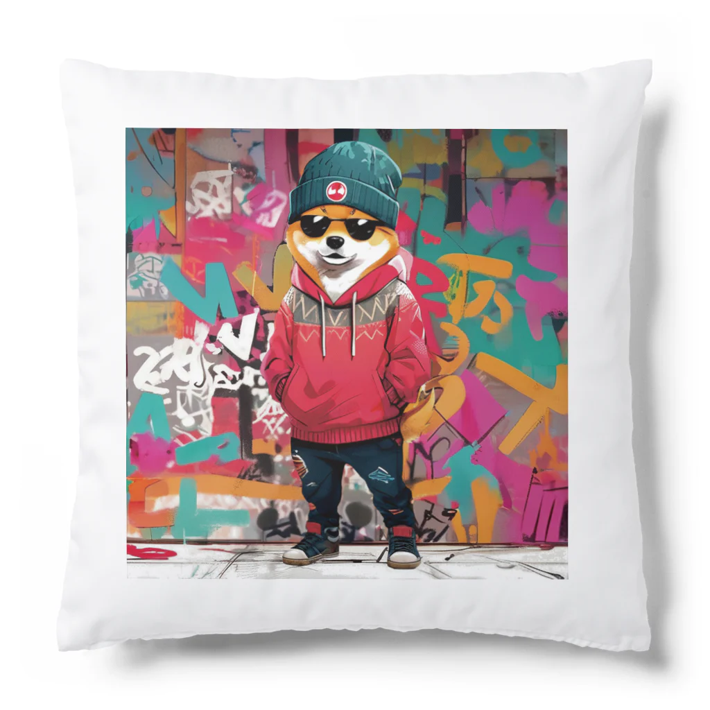 GRAFFITYのdog-man-1 Cushion