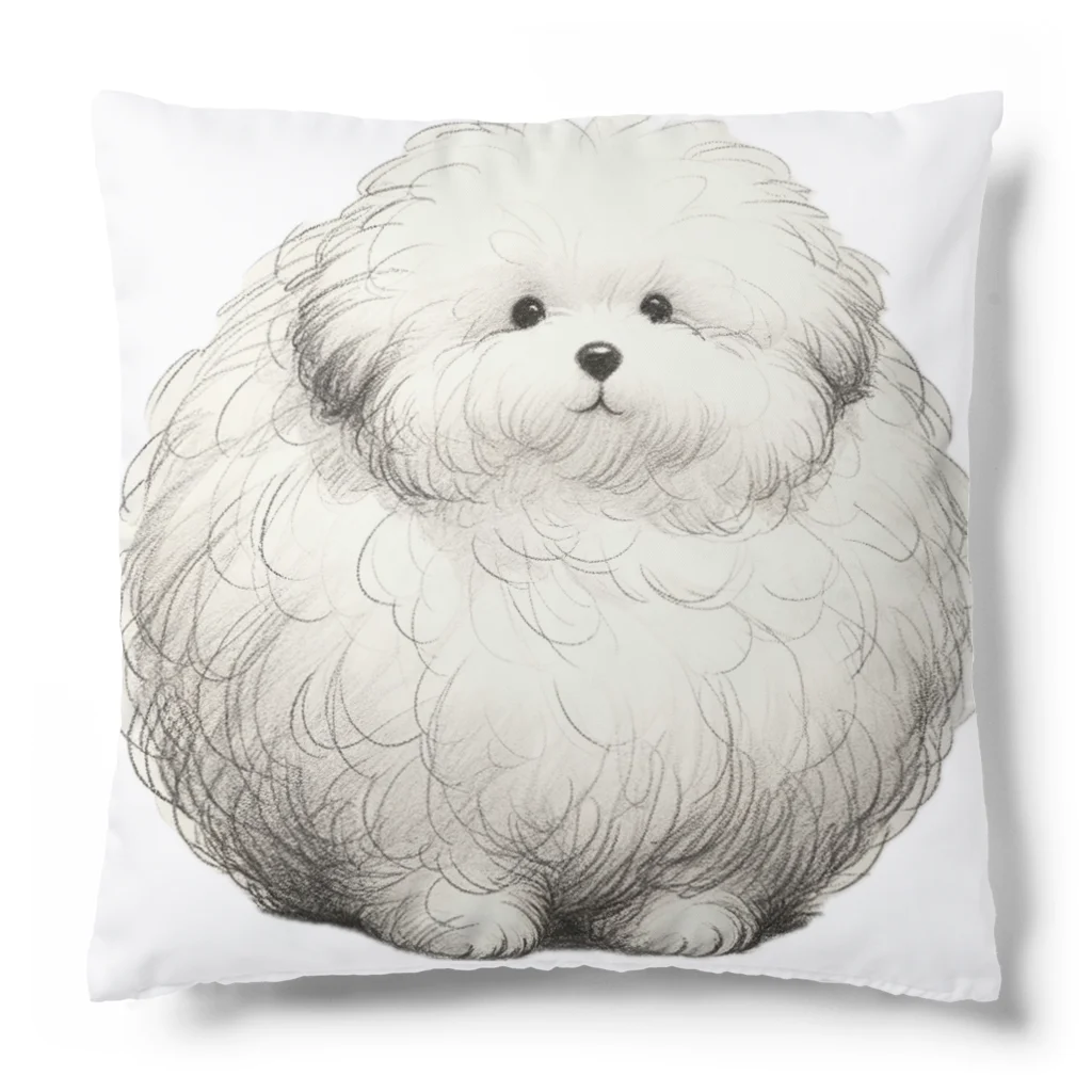 自作自演乙商店街のペットショップ🐶(ぽっちゃりは正義・前からの図) Cushion