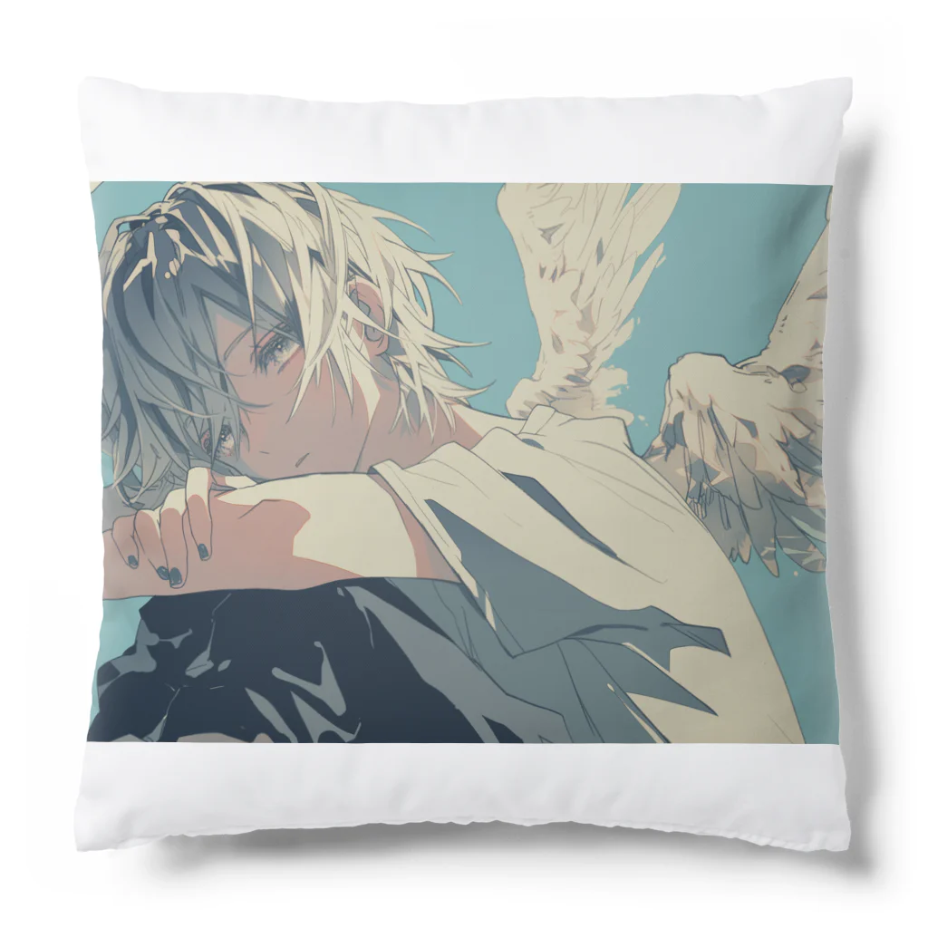 as -AIイラスト- の羽根の人 Cushion