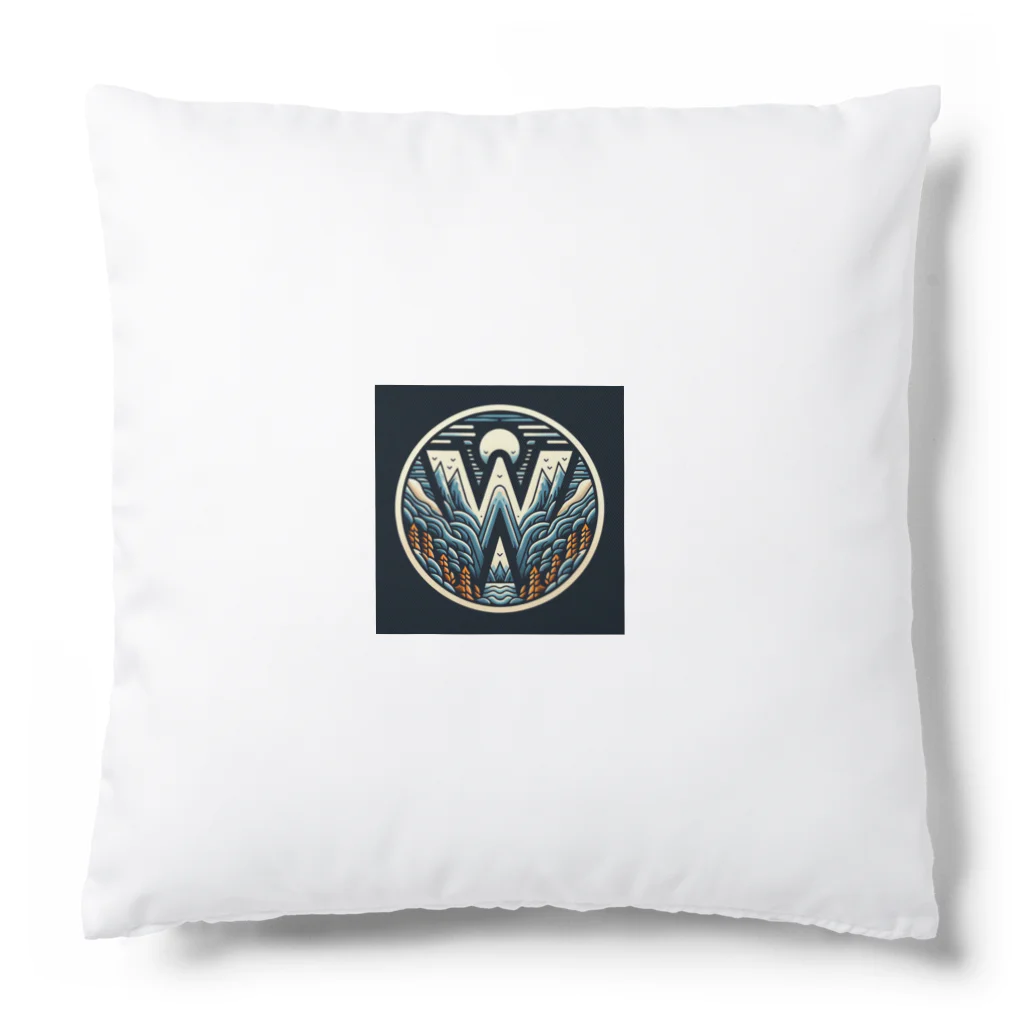 wワンダーワールドwのwwロゴ002 Cushion