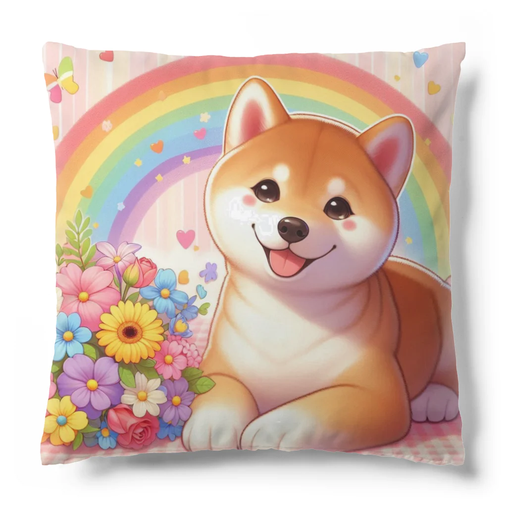 癒しのショップの夢の中の柴犬 Cushion