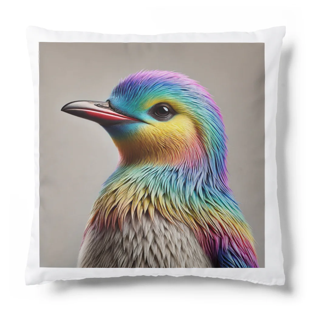 batabataのレインボーアニマルペンギン Cushion