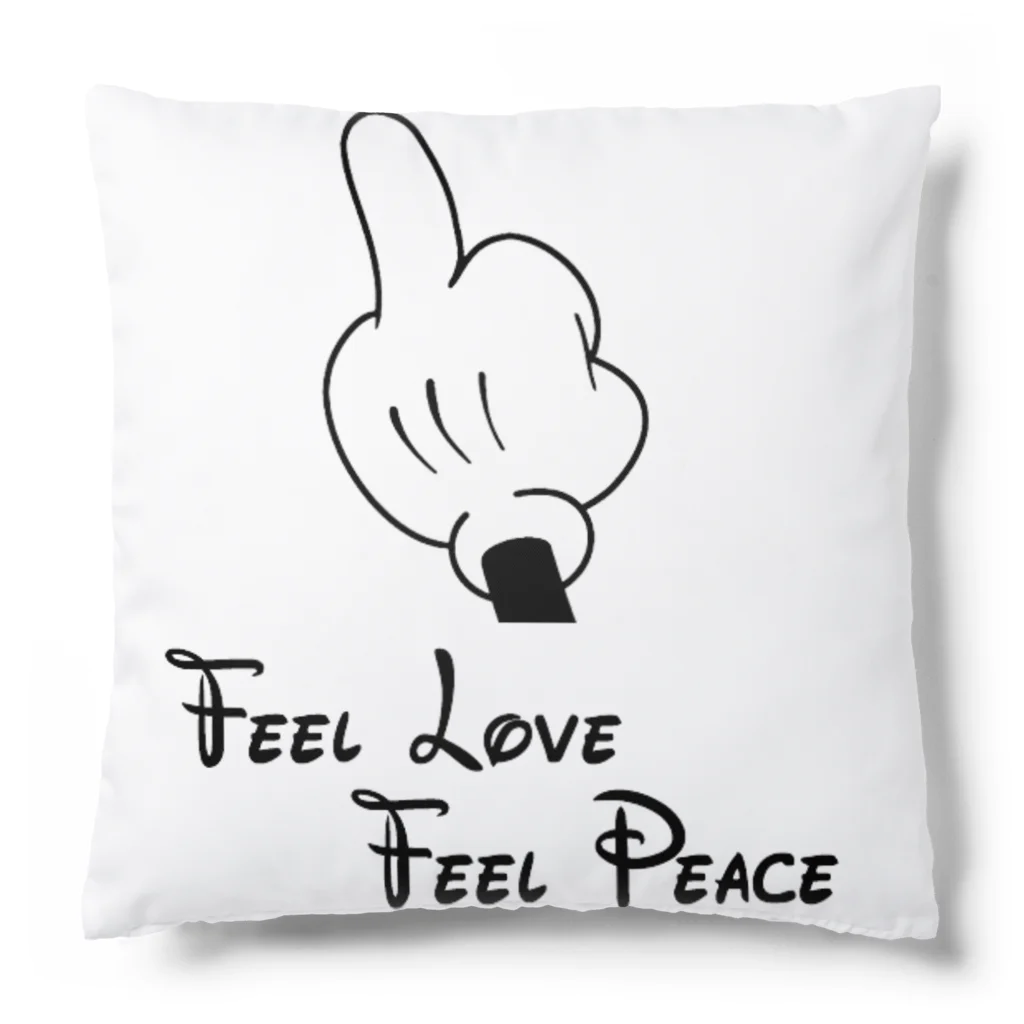 Lifehacker Diary♾️Rise Reverence by ライフハッカー358のFeel Love Feel Peace グラフィック Cushion