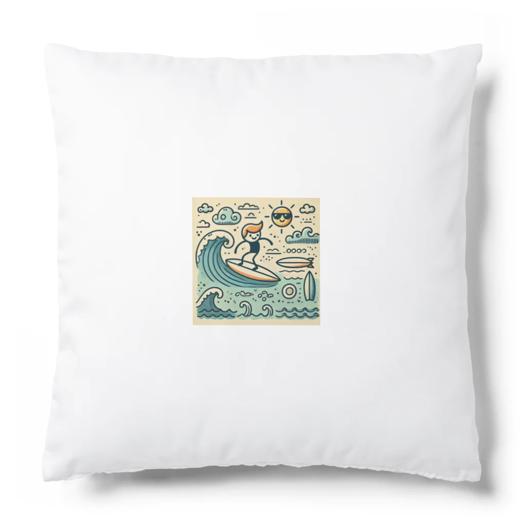 海の幸のサーファー Cushion