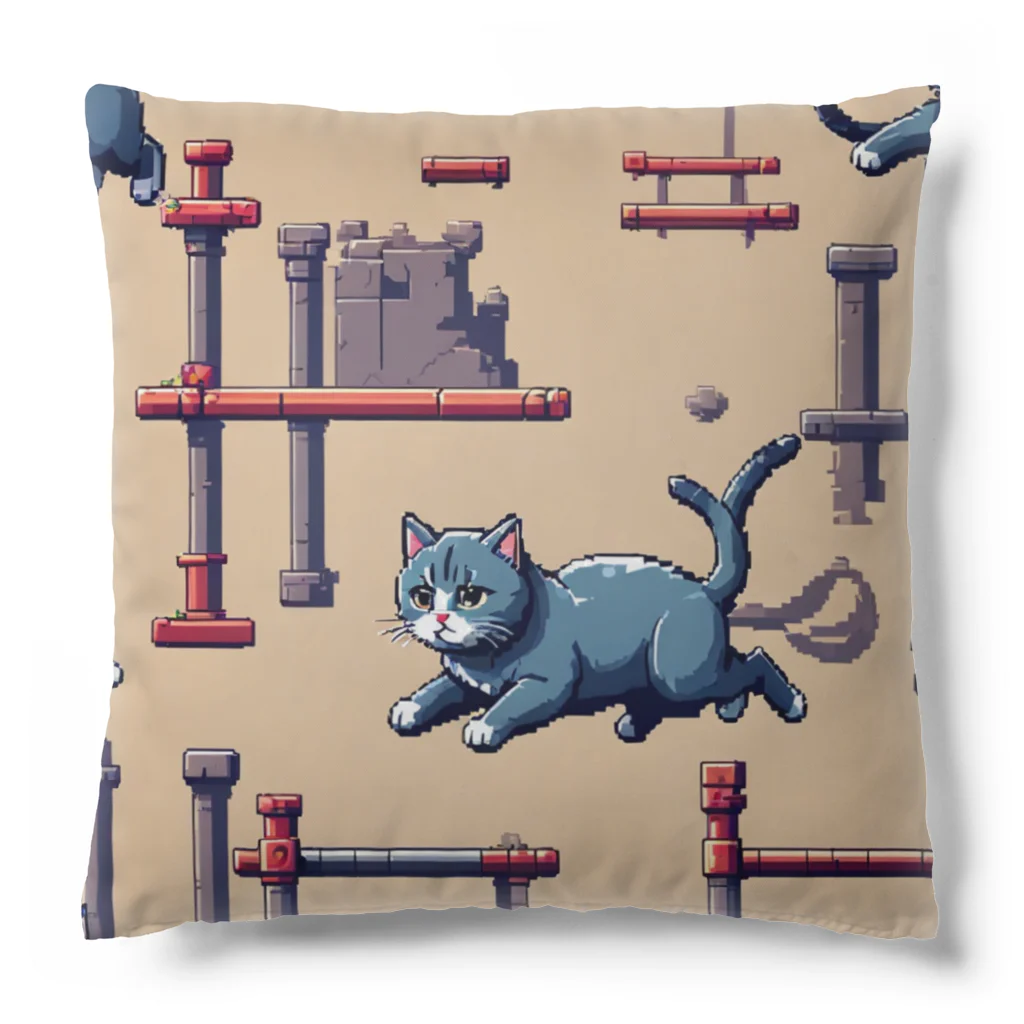 ネコの店のすばしっこい猫 Cushion