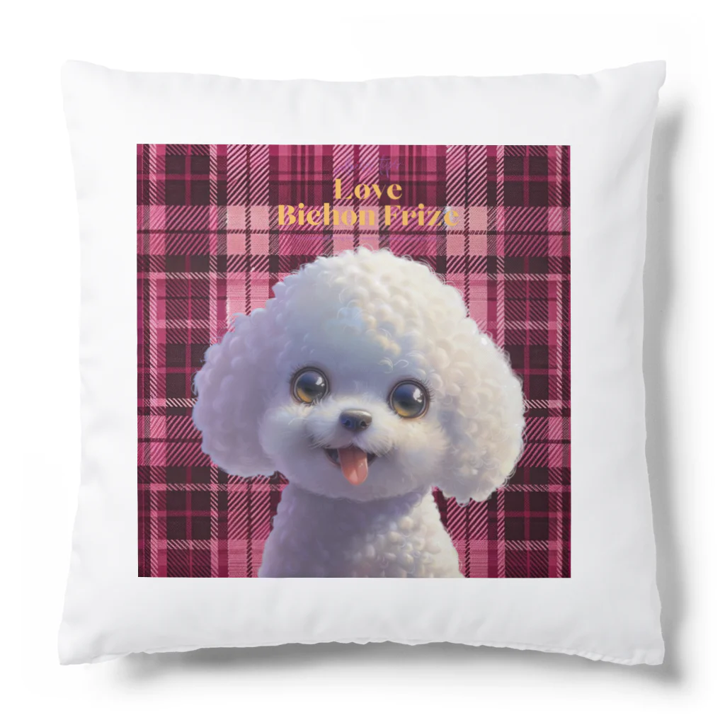 百合の花のモフモフビションフリーゼグッズ Cushion