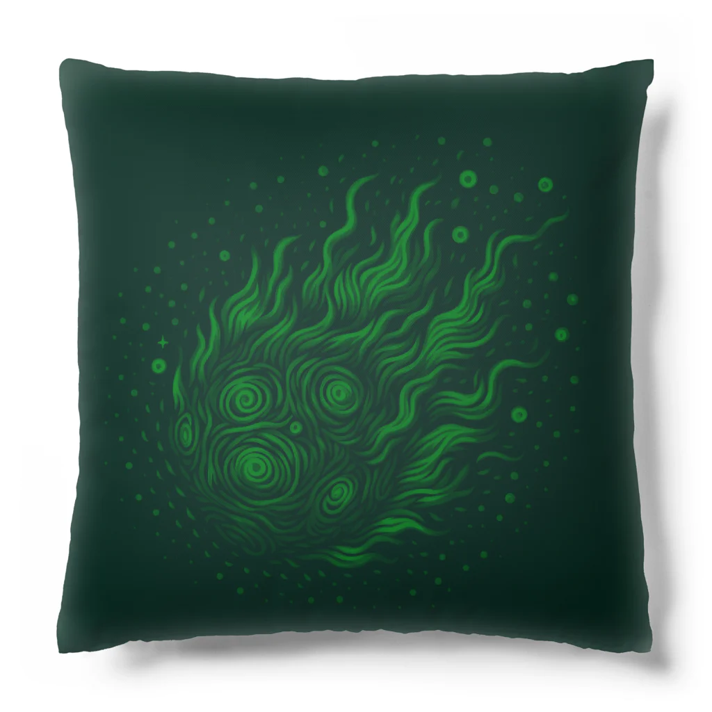 kumainchouのHinotama 緑 Cushion