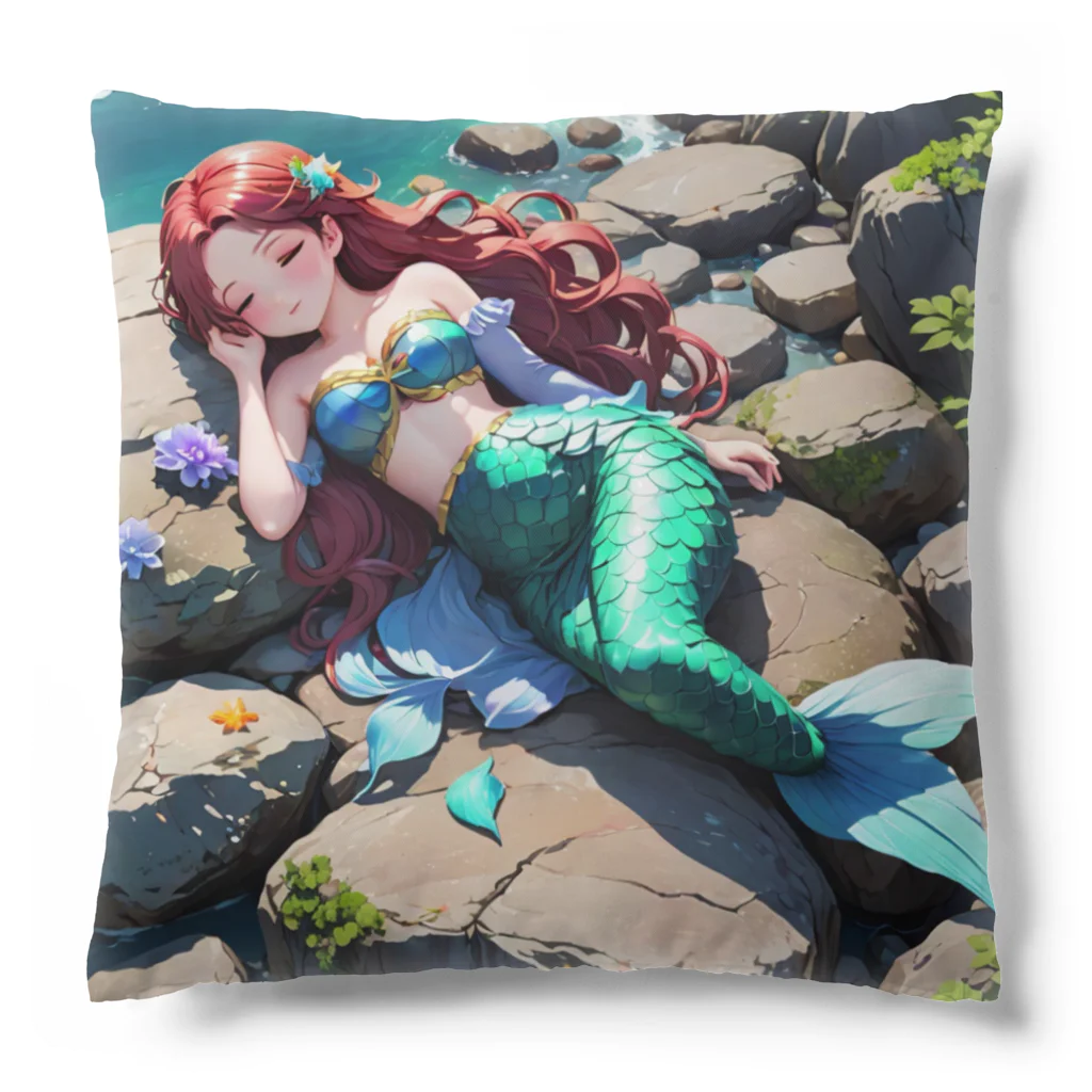 ぴよぴよショップの人魚姫のお昼寝 Cushion