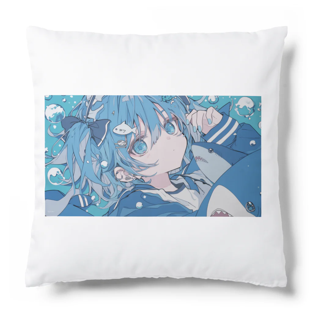 as -AIイラスト- のサメっこ Cushion