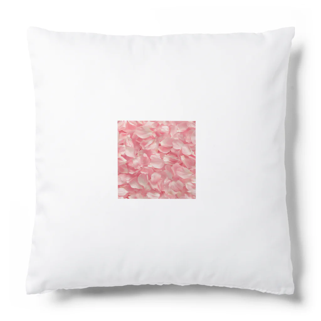 オンラインショップイエローリーフの桃色の花びら綺麗 Cushion