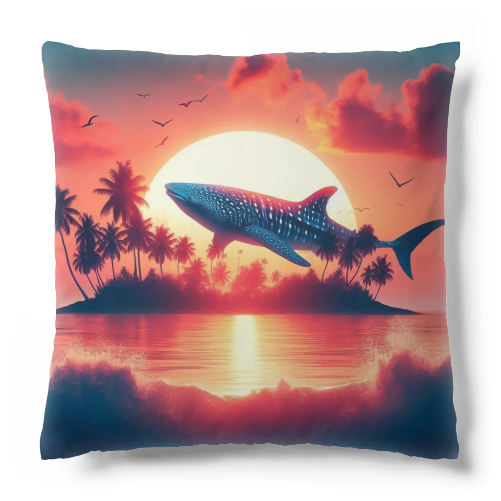 ココナッツアイランド©️のジンベイザメ Cushion