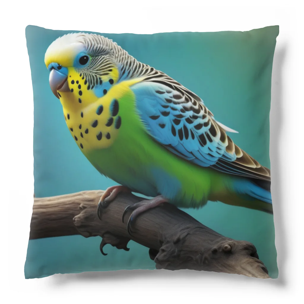 ジャパネットケフィアの配色が美しすぎるセキセイインコ(小物) Cushion