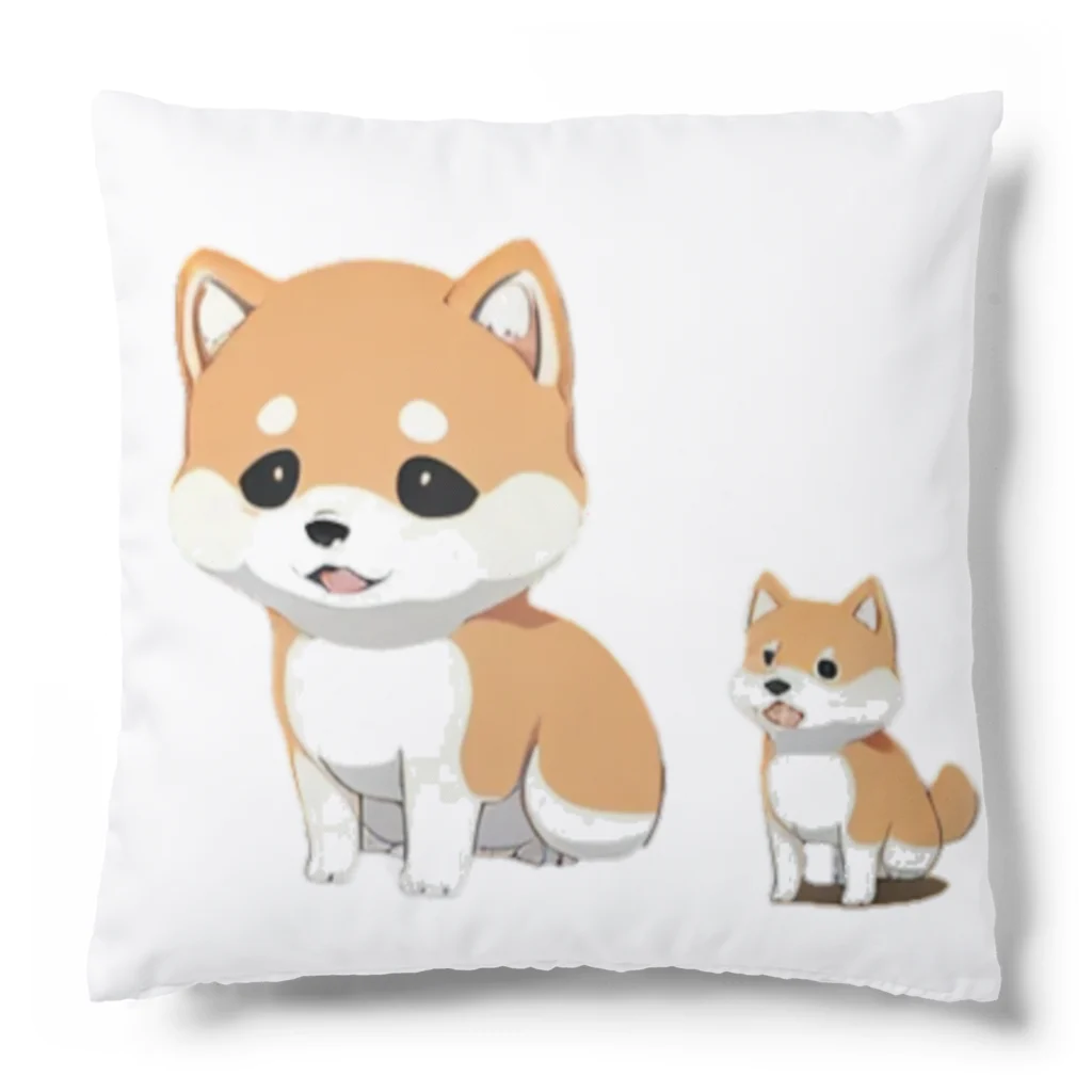 ニャタたち＆わん吉たちのいぬ吉といぬこ Cushion