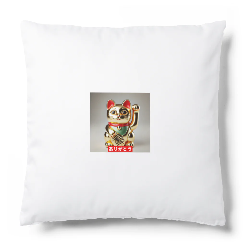 ninja-2pYVlqoB57hLの幸運を呼ぶ黄金の招き猫 Cushion