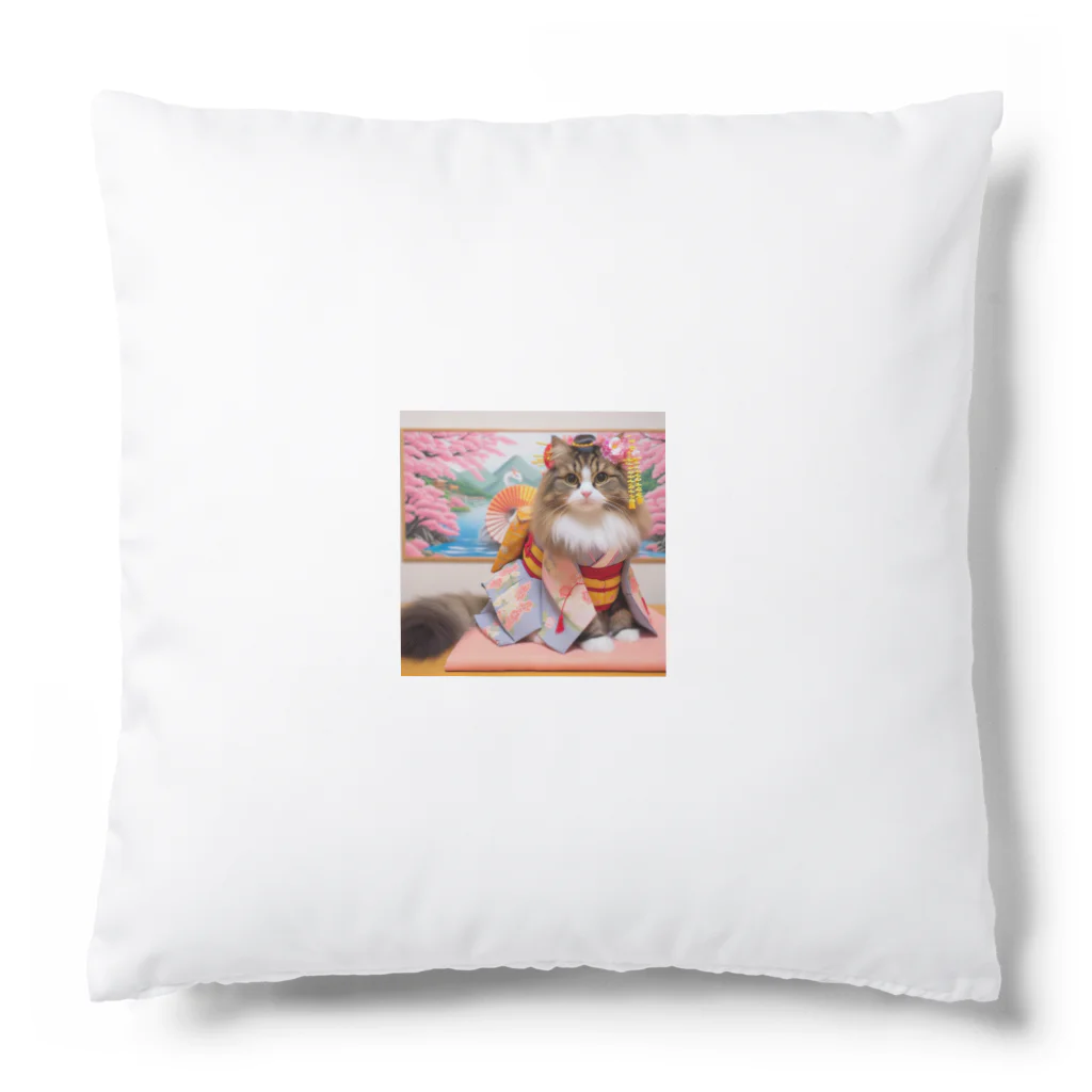 sophie138の舞妓ネコおにゃん Cushion