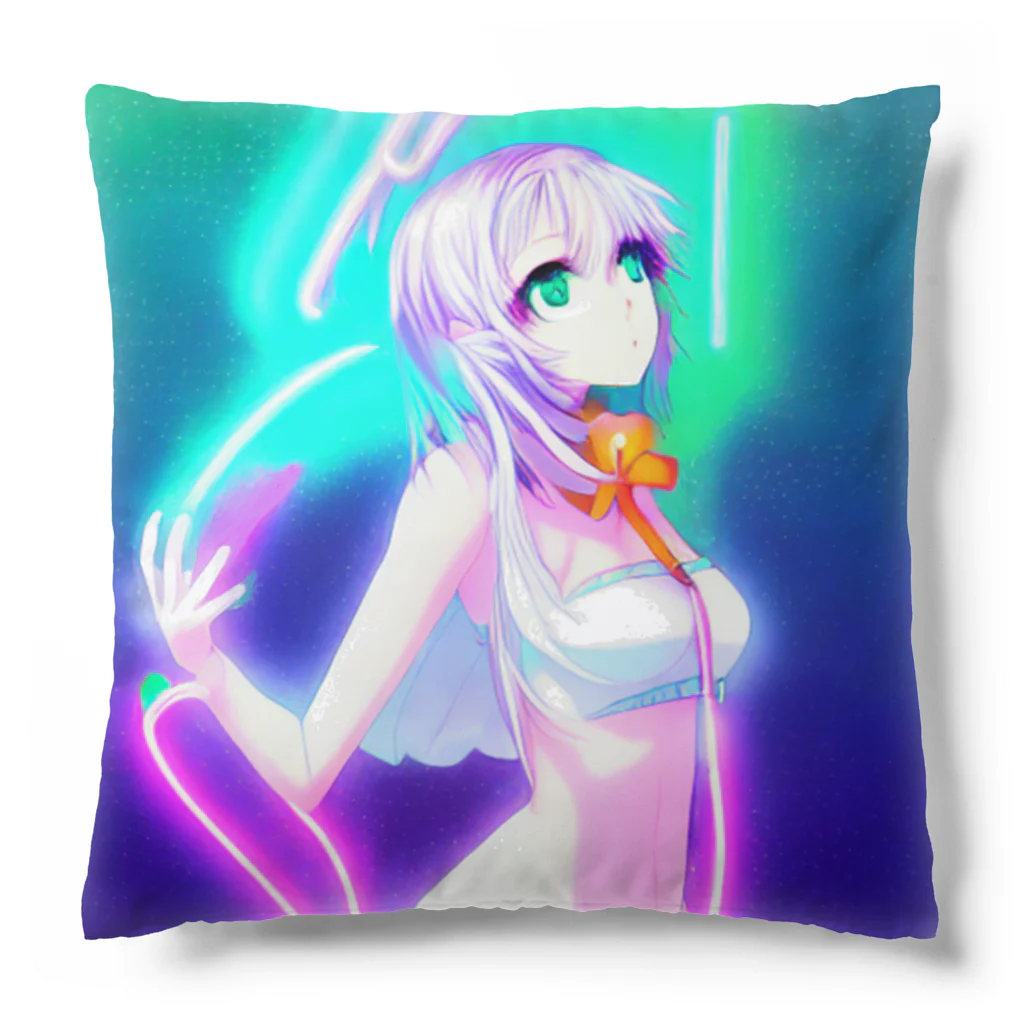 きゅぴきゅぴガールの銀髪きゅぴきゅぴ★不思議ちゃんガール Cushion