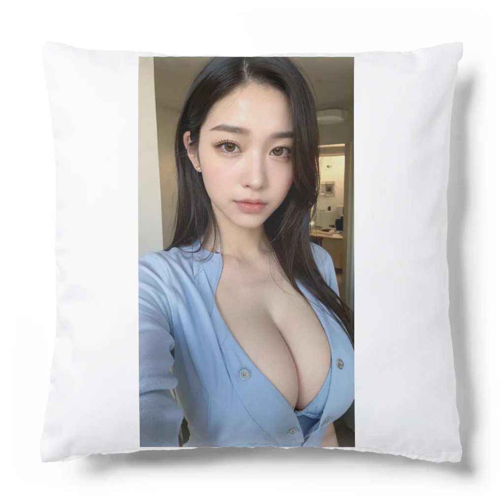 AI美女ワールドのロングヘア Cushion